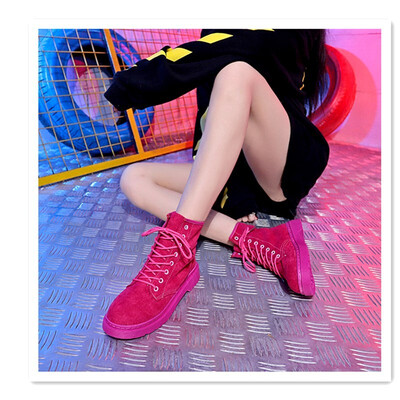 

2018 autumn new student boots Korean version of the wild winter shoes Martin boots female British wind