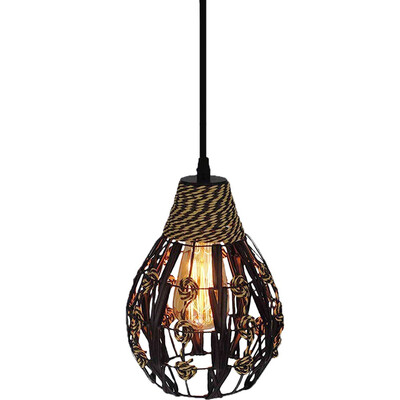 

Huaying Haito modern plaid wicker rattan creative simple personality living room table chandelier