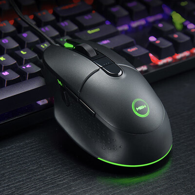 

Rice MIIIW 700G RGB glare wired gaming mouse more Jianhong eat chicken mouse Jedi survival black