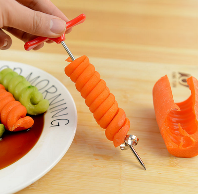 

Fruit&vegetable helix cucumber twist shape stainless steel kitchen tools creative gourmet kitchenware