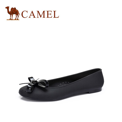 

Camel CAMEL ladies fresh&comfortable bow round head flat shoes A912266159 black 37