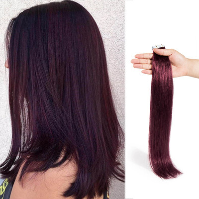 

16-24Inches Remy Tape in Hair Extensions Straight Human Hair 20pcspack
