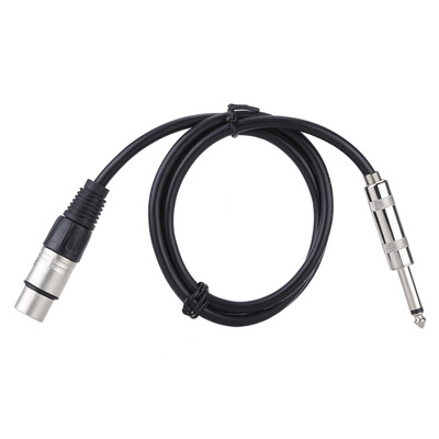 

3ft XLR Female Socket to 635mm 14" Male Jack Plug Stereo Audio Cable Cord Wire for Mic Mixer Amplifier Sound Card