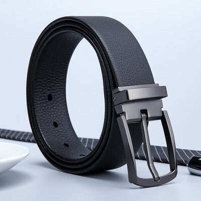 

Golf GOLF first layer leather belt mens retro no belt pin buckle mens belt boutique belt gift box P8BV14952J black pearl gun color black pearl gun color