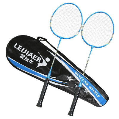 

2 Player Badminton Racket Set Indoor Outdoor Sports Students Training Practice Badminton Racquet with Cover Bag