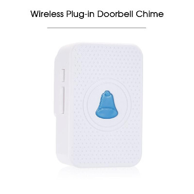 

Wireless Plug-in Doorbell Chime With LED 5 Levels Volume 55 Ringtones Compatible with Visual Doorbell with WiFi Wireless Doorbell