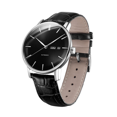 

Beijing Tokyo made mens mechanical watches Citizen imported movement watch double strap with gift stainless steel cowhide Star Black