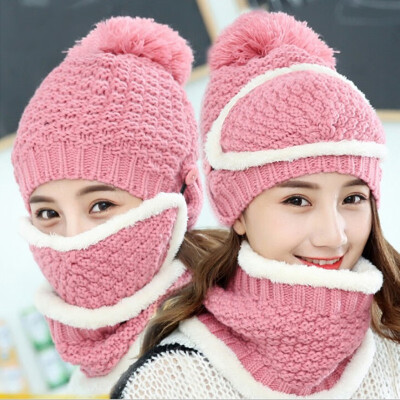 

Hat girl winter warm thickening candy color sweet&lovely knitting wool hat han version joker leisure fashion hat