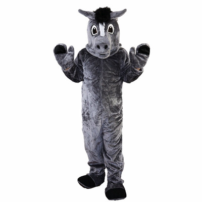 

LangtengGrey Horse Mascot Cartoon Costume Cosplay Party Halloween Christmas Festival Performance
