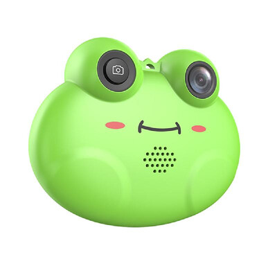 

Mini Kids Digital Video Camera Cute Cartoon Frog Shape Built-in Lithium Battery Birthday Festival Gift Commencement Day Present fo