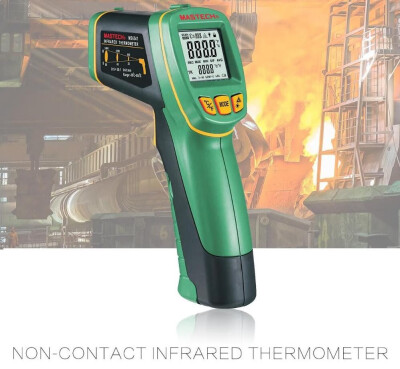 

MASTECH MS6541 Handheld Non-contact Infrared Thermometer Point Temperature Gun -50C760C with K-Type Thermocouple Temperature