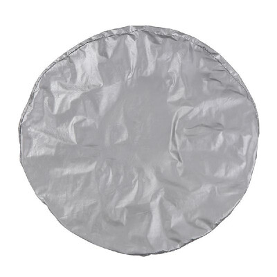 

Silver Color Waterproof Oxford & Cotton Wool Lining Fabric Tire Cover Fits for RV Auto Truck Car Camper Trailer 28" Diameter Wheel