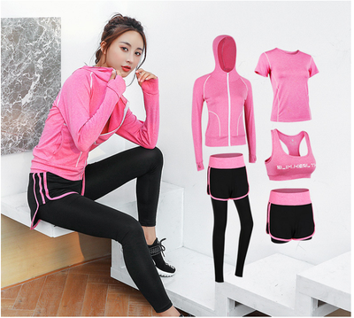

Spring&summer Sports suits Workout clothes Running clothes Quick-drying clothes Yoga clothes Five-piece suit