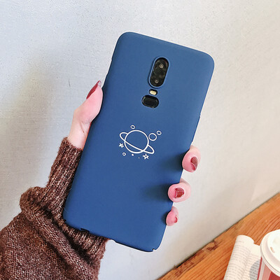 

Cute Saturn Design Matte Hard PC Material Back Cover Phone Case for OnePlus 6 n 6T Case