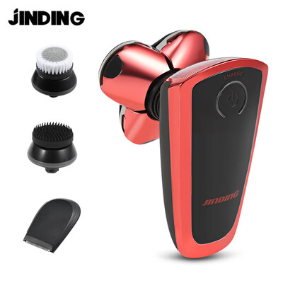 

JINDING 4 in 1 Electric Shaver Hair Trimmer Facial Cleansing Rechargeable Razor Shaving Machine