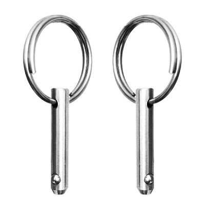 

2Pcs Marine Grade 316 Stainless Steel Spring Loaded Quick Release Pins for Boat Deck Hinge Bimini Top