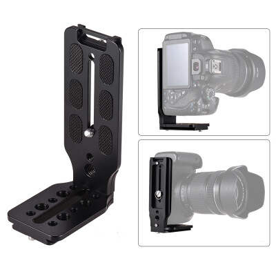 

L Shape QR Quick Release Plate Vertical Shooting Bracket Aluminum Alloy with 14 Inch Screw for Canon Nikon Sony DSLR Camera for Z