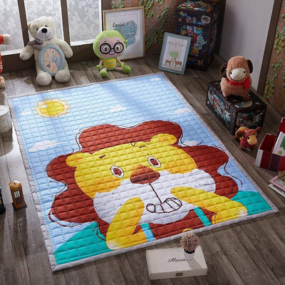 

Cotton childrens cartoon floor mat living room bedroom rug climbing mat X 150 200 cm