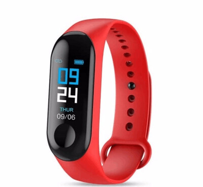 

M3 Smart Bracelet Color-screen IP68 Fitness Tracker blood pressure Heart Rate Monitor Smart band Smart Watch For Android IOS