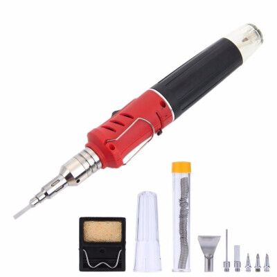 

10 in 1 Professional Butane Gas Soldering Iron Kit Cordless Welding Torch Solder Tool Kit High Quality