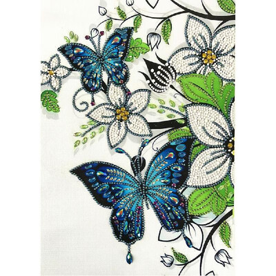 

5d Diamond Painting Embroidery Cross Stitch Mosaic DIY Kit Floral Butterfly Rhinestone Home Decor