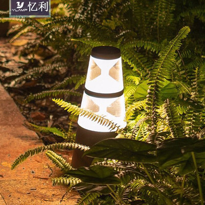 

Canned lawn lamp
