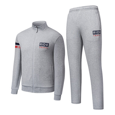 

Jordan mens clothing life sports knit suit long-sleeved sweater trousers XWW3382549 gray flower gray S