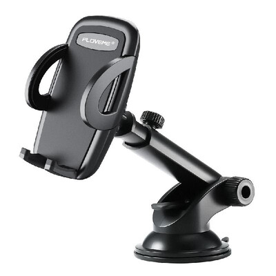 

Floveme Windshield Car Phone Holder Dashboard Cell Phone Stand Universal Bracket Black&grey