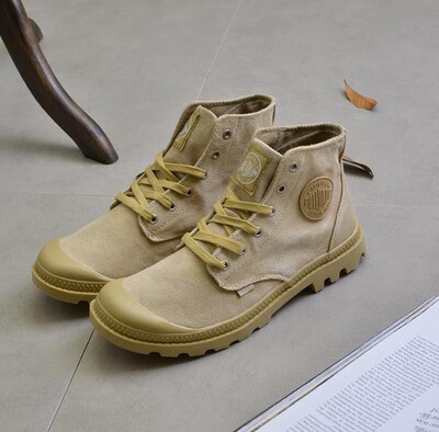 

Spring&autumn high mens shoes canvas shoes mens military boots trend retro casual shoes shoes outdoor shoes Paladin Martin b