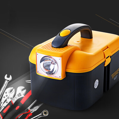 

Jinghui Sitron JH0825 Portable Lighting Storage Box Car One-piece Maintenance Toolbox Multi-function Fishing Box Household Medicine Box BlackYellow