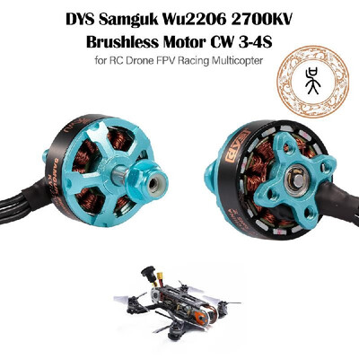 

DYS Samguk Wu2206 2700KV Brushless Motor CW Thread 3-4S for RC Drone FPV Racing Multicopter Multirotor