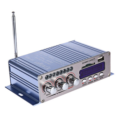 

Kentiger HY - 502S Mini 2CH Bluetooth HiFi Stereo Audio Output Power Amplifier with Remote Controller