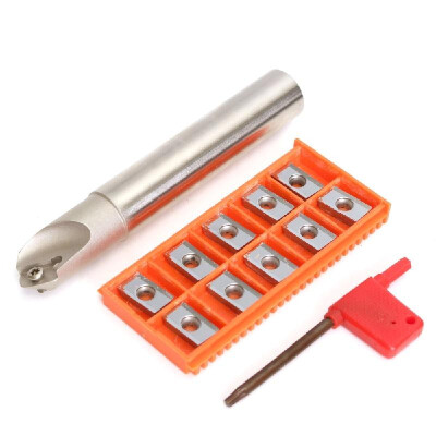 

SSK C20-20-130 45 Degree Centering Chamfering Cutter Holder 10Pcs APKT1604 Inserts T15 Wrench