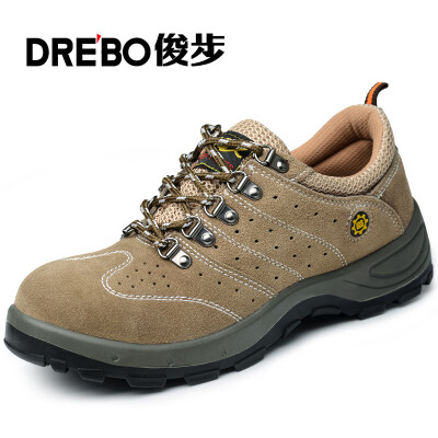 

Junbu JUNBU labor insurance shoes male breathable suede anti-smashing anti-piercing steel toe cap steel bottom wear-resistant solid security protection function 845 Khaki 41