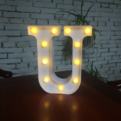 

NeillieN Twenty-six LED alphabetic lights decorative modelling lights plastic alphabetic digital night lightsDecorative lamp
