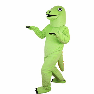 

LangtengGreen Dinosaur Mascot Costume Cartoon Cosplay Party Halloween Christmas Festival Performance