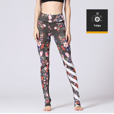 

High waist breathable Foot Stirrup Yoga Leggings Yoga pants