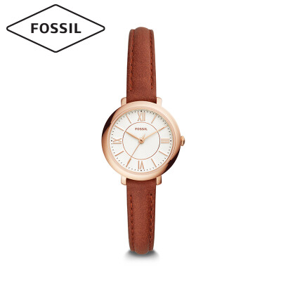 

Fossil watches Europe&America fashion simple quartz womens watch new ladies trend fashion watch temperament ultra-thin small dial new year red brown belt womens watch ES4412