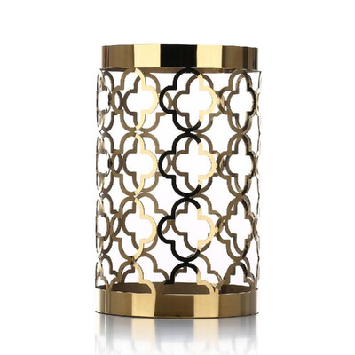 

Hollow Flower Pot Metal Ornament Vase Hollow Flower Pattern Plant Pot Panter Garden Home Gardening Decoration Desk Storage