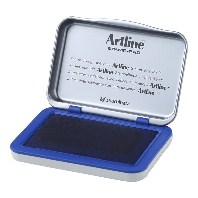 

Japan flag Shachihata Artline office finance quick-drying&quick-drying second dry seal India ink pad universal printing pad 4063mm small blue EHJ-1