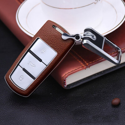 

Car Accessories For Volkswagen Magotan B6 Magotan B7 CC R36 Car Key Case Keychain Top Layer Leather Car Key Cover Shell