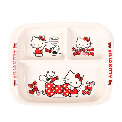 

Wuhe WUHE HELLO KITTY Hello Kitty long handle childrens milk thistle cute cartoon shatter-resistant baby food supplement tableware KT-908