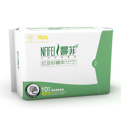 

Nafi sanitary napkins yew aunt towel essence formula cotton surface daily 245mm10 pieces leak-proof breathable light absorption