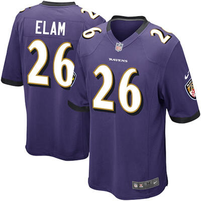 

Mens Football Jersey Baltimore Ravens Matt Elam Purple Game Jersey