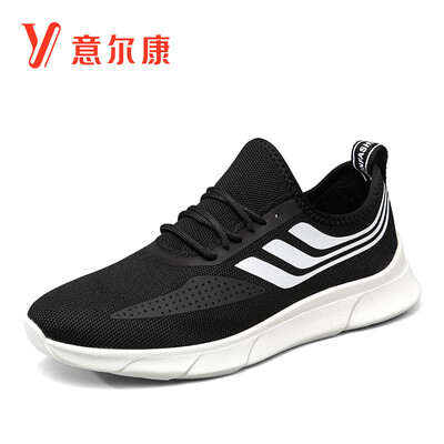 

Yierkang mens sports&leisure fashion mesh comfortable&durable trend running shoes 9112ZX97340W black 38