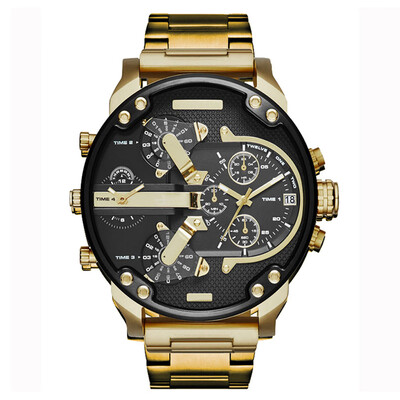 

Brand Luxury Wristwatch Military Clock Sport Big Dial Stainless Steel Business Metal Watch Bracelets Men Relogio Masculi