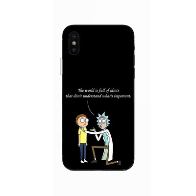 

Fashion Rick&Morty Cartoon soft silicone Painting Case For Apple iPhone 6 6s 7 8 Plus X XR XS Max Soft TPU Printed Cover