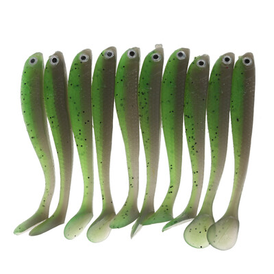 

A FISH LURE Soft Fishing Lures T Tail Simulation Baits 10pcs