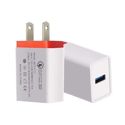 

Portable Travel Home Universal Wall Charger QC30 Quick Charge Fast Charging USEU Plug USB Charger Adapter for Smartphones Tablet
