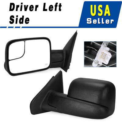 

Driver Left for 02-08 Dodge RAM 1500 03-09 2500 3500 Tow Mirror Power Heated